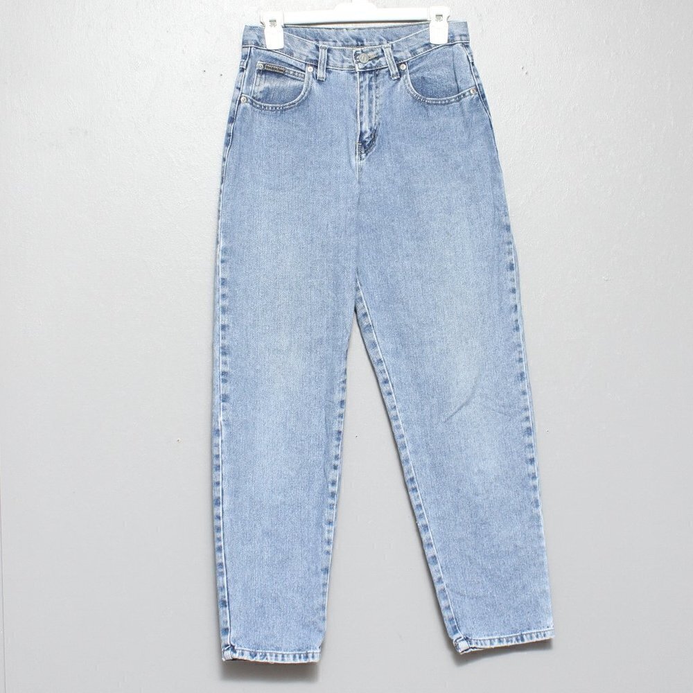 Vintage NY Jeans light wash high rise taper mom jeans